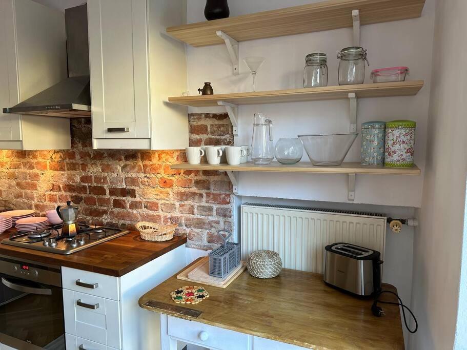 Ferienwohnung Stary Mokotow, Z Ogrodkiem Warschau Exterior foto