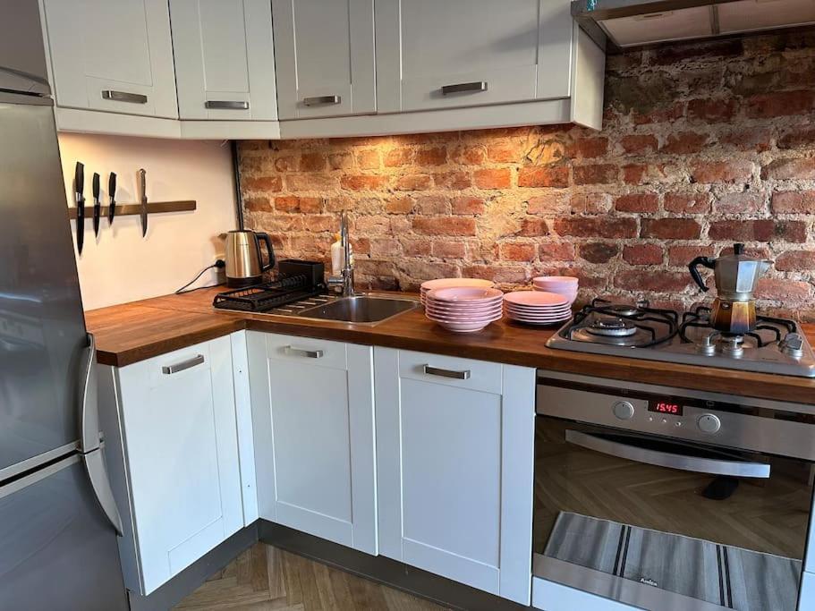 Ferienwohnung Stary Mokotow, Z Ogrodkiem Warschau Exterior foto