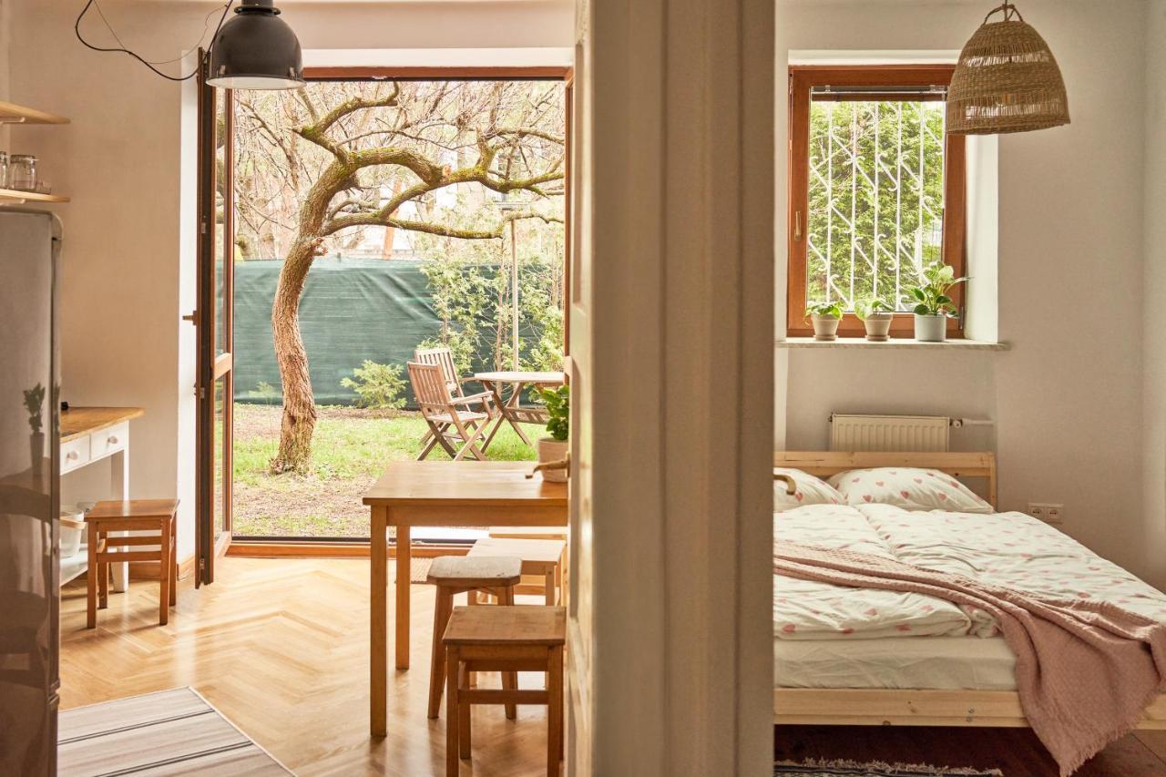 Ferienwohnung Stary Mokotow, Z Ogrodkiem Warschau Exterior foto